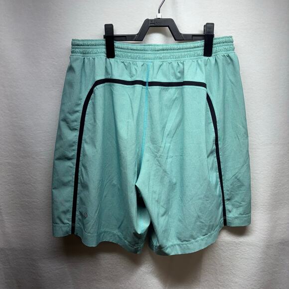 Lululemon Teal Lined Running Shorts - Men's Large - Picture 9 of 10
